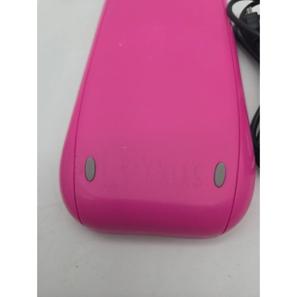 TI-84 Plus C Silver Edition Pink Calculator Tested With cover and Cord - WORKS
